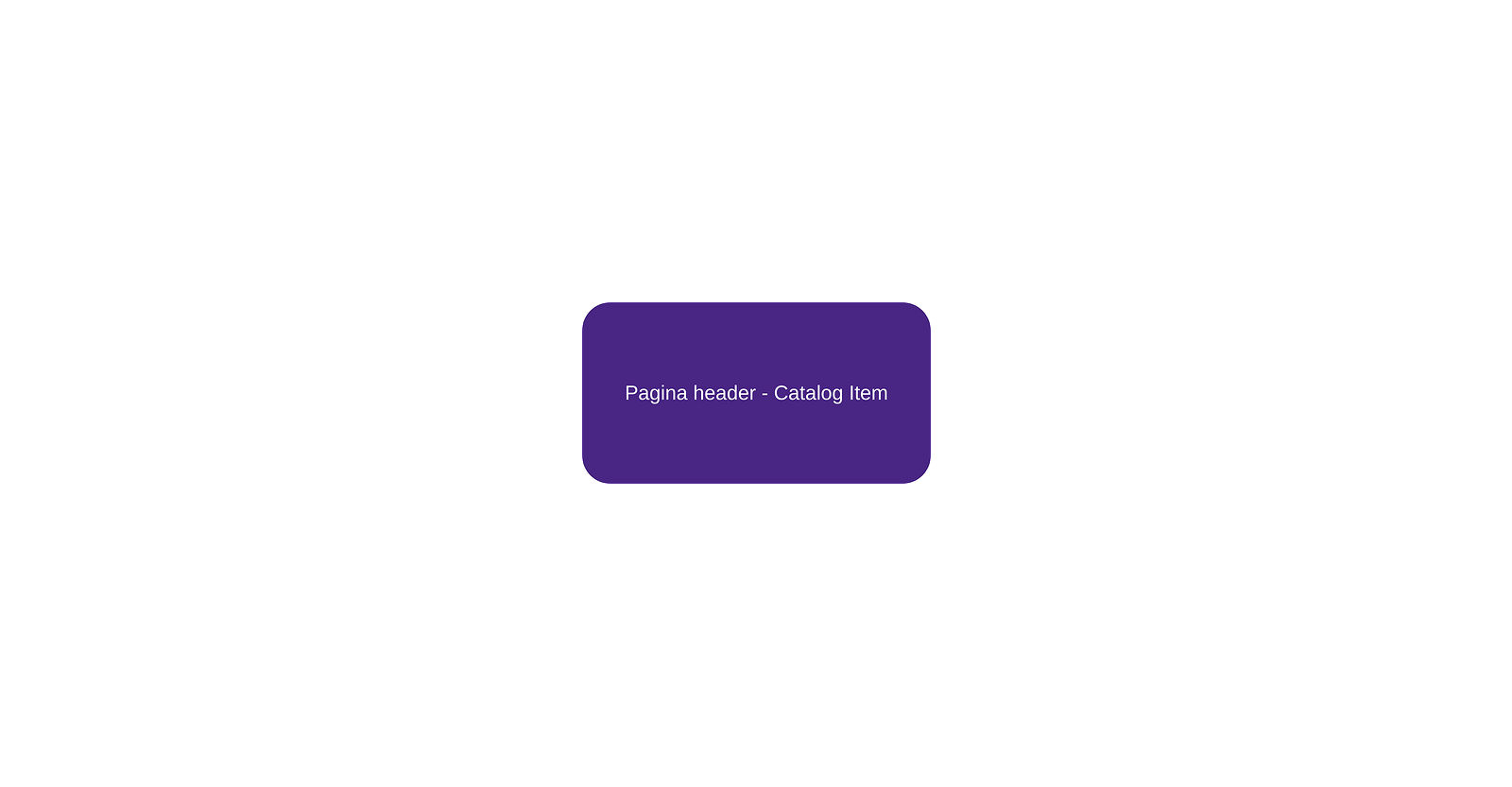 Pagina header - Catalog Item